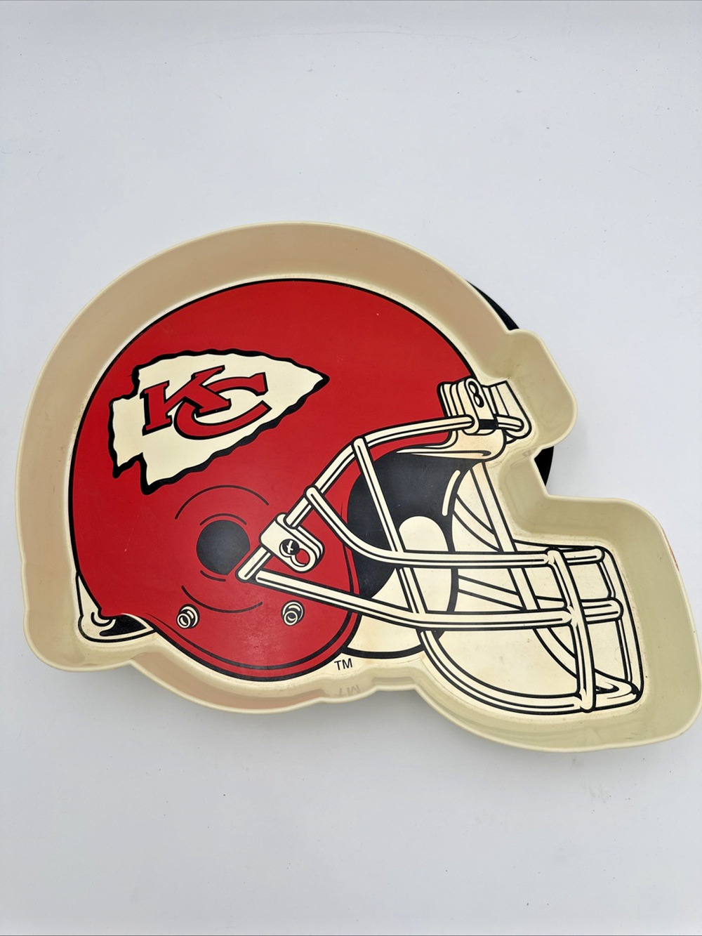 Vintage Hallmark Kansas City Chiefs Chip Helmet Platter Tray